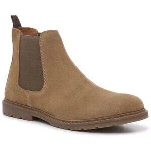 Crown Vintage CR-HILDE Suede Ankle Boots - Size 10M - Dark Taupe - Used with Box